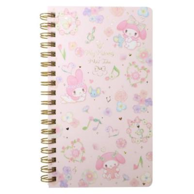 マイメロディ ミニ 方眼ノート × たけいみき スリム リング