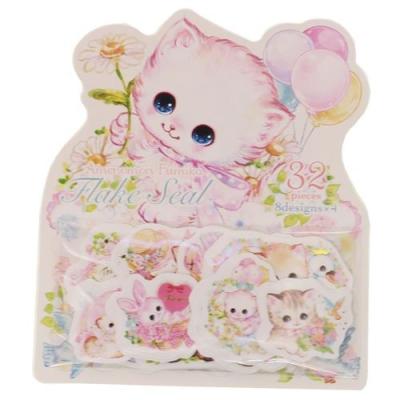 飴ノ森ふみか ミニ ステッカー セット フレーク シール フラワー