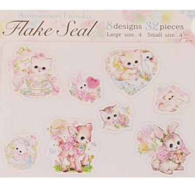 飴ノ森ふみか ミニ ステッカー セット フレーク シール フラワー