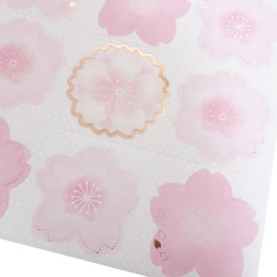 桜 メモリアル雑貨 メッセージ 色紙シール セット クローズピン タイトルシール1枚＆寄せ書きシール12枚＆飾りシール 寄せ書き