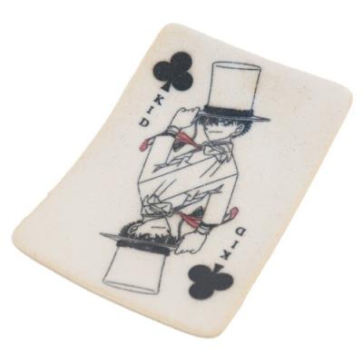 金正陶器 トランプ プレート 小皿 名探偵コナン 怪盗キッド 7.3×10.3cm