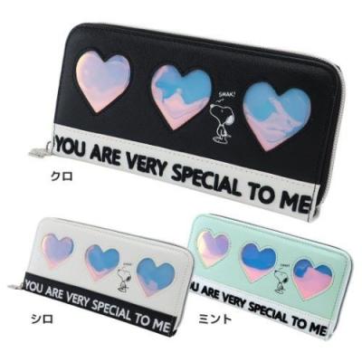 スヌーピー レディース 長財布 ラウンドファスナー ロングウォレット ハートオーロラ ピーナッツ クレスト キャラクターのシネマコレクション 通販 Paypayモール