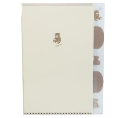 A4 クリアファイル 5インデックス ダイカット 小学生 中学生 女の子