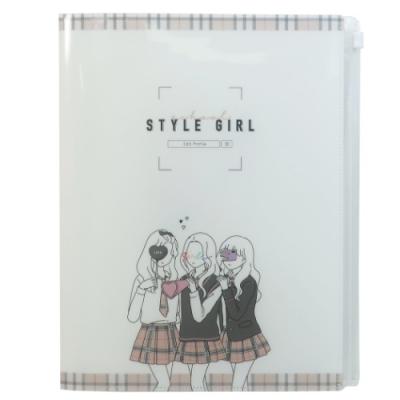 ファイル スタイルガール クリアファイル 6ポケット ジップファスナー付 School Girl Style クラックス 新学期準備文具 かわいい 小学生 中学生 女の子向け Crx 雑貨 アートの通販店 ベルコモン 通販 Yahoo ショッピング
