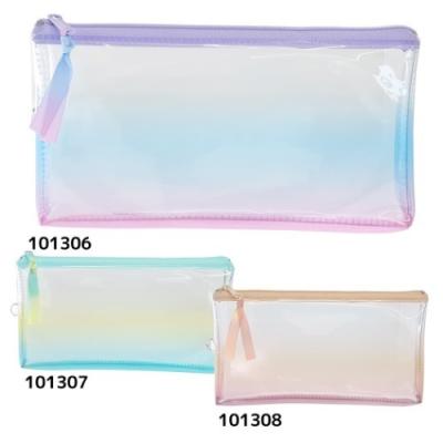 ペンケース フラット クリアペンポーチ ピンク ブルーシャーベ クラックス グラデーション 筆箱 新学期準備文具 小物入れ キャラクターのシネマコレクション 通販 Paypayモール