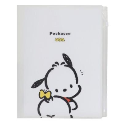 ポチャッコ ジップファスナー付 6ポケット A4 クリアファイル ポケット