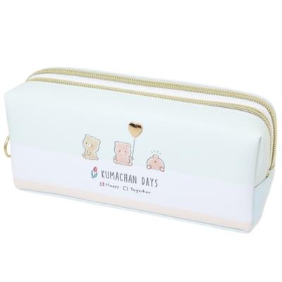 CRUX（クラックス） ペンポーチ ツインファスナーペンケース くま