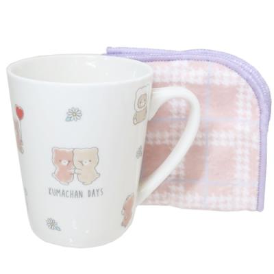 CRUX（クラックス） ミニタオル付き マグカップ 食器ギフト クマチャン