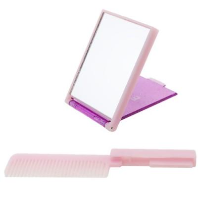 ブラシ ＆ 手鏡 グッズ SECRET コーム付き 2way ミラー クラックス