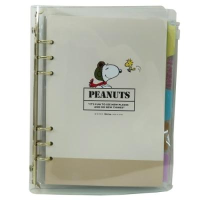 SNOOPY（スヌーピー） グッズ システム手帳 A5 6穴 ファイルブック