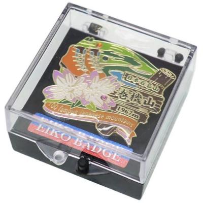 1段 ピンズ 日本百名山 ピンバッジ 巻機山 エイコー コレクションケース入り トレッキング 登山