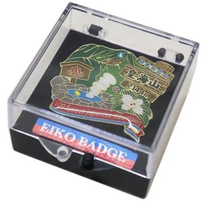  日本百名山 ピンバッジ 1段 ピンズ 皇海山 登山 グッズ エイコー コレクションケース入り トレッキング