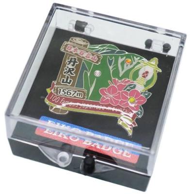  日本百名山 ピンバッジ 1段 ピンズ 丹沢山 登山 グッズ エイコー コレクションケース入り トレッキング