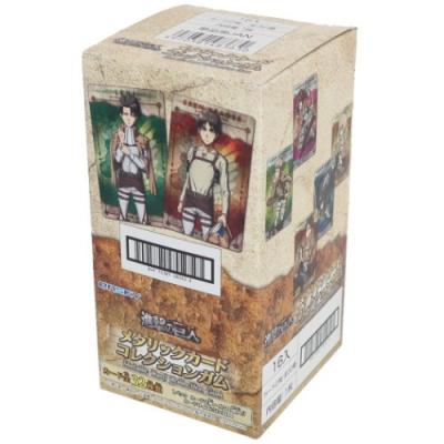 メタリックカードコレクションガム 全32種 玩具付き お菓子 進撃の巨人