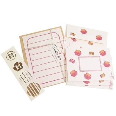 伊予和紙 ふわり 手紙セット グッズ ミニレターセット ことわざ便り 鬼の目にも涙 フロンティア 封筒 便箋 シール キャラクターのシネマコレクション 通販 Paypayモール