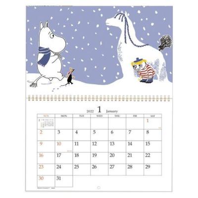 供え ムーミン 壁掛け カレンダー 22 リングタイプ スケジュール 北欧 学研ステイフル 書き込み キャラクター 上品