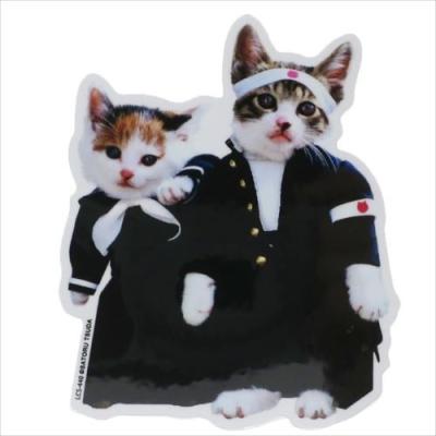 ビニールステッカー ステッカー 学ラン03 なめんなよ なめ猫 ゼネラルステッカー DECOシール かわいい