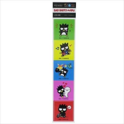 ミニシール 5連ビニールステッカー サンリオ バッドばつ丸 ゼネラルステッカー DECOシール かわいい