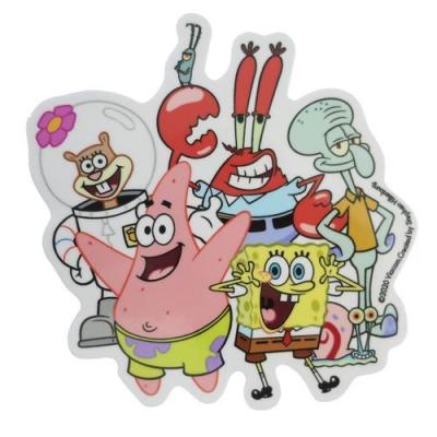 ダイカット トラベル ステッカー 防水 ビッグ シール スポンジボブ SPO-008 ゼネラルステッカー
