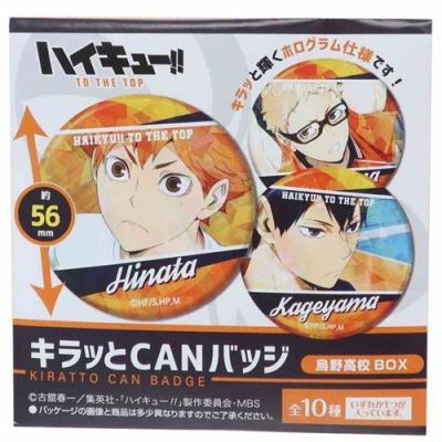 ハイキュー TO THE TOP 缶バッジ 烏野高校 全10種 トレーディング