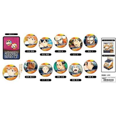 ハイキュー TO THE TOP 缶バッジ 烏野高校 全10種 トレーディング