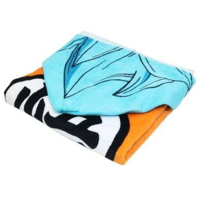 ドラゴンボール超 変身タオルポンチョ フード付き コンパクト バスタオル なりきり悟空 少年ジャンプ 林タオル