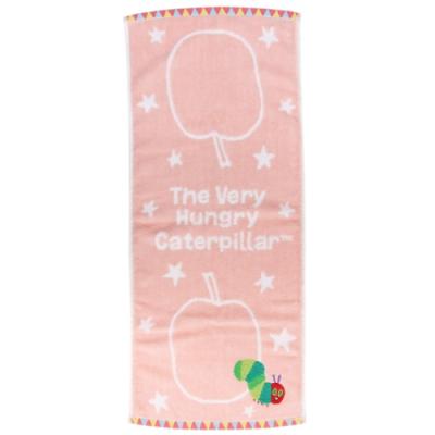 はらぺこあおむし エリックカール 通販 フェイスタオル ジャガード ロングタオル ハロー ピンク 林タオル