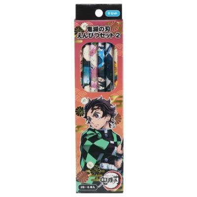 鬼滅の刃 少年ジャンプ アニメキャラクター 鉛筆 六角軸 えんぴつ 2b 6本セット 2 Bセット マックスリミテッド キャラクターのシネマコレクション 通販 Paypayモール