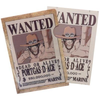 ワンピース アニメキャラクター A6 ファイルケース 付き ポストカード 手配書 エース One Piece コレクション雑貨 キャラクターのシネマコレクション 通販 Paypayモール