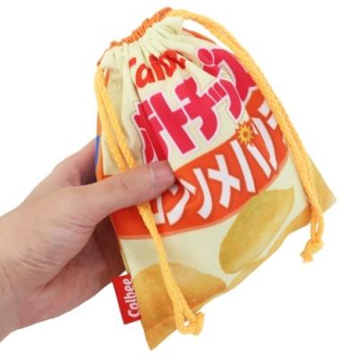 捧呈 巾着袋 おやつマーケット キャラクター カルビー ポテトチップス きんちゃくポーチ おすすめ