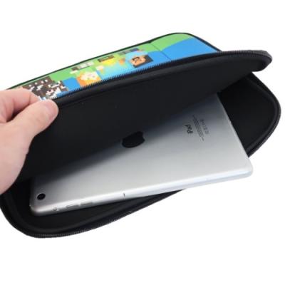 マインクラフト Minecraft 11インチガジェットソフトポーチ タブレットパソコンケース ブルー マイクラ ゲームキャラクター キャラクターのシネマコレクション 通販 Paypayモール