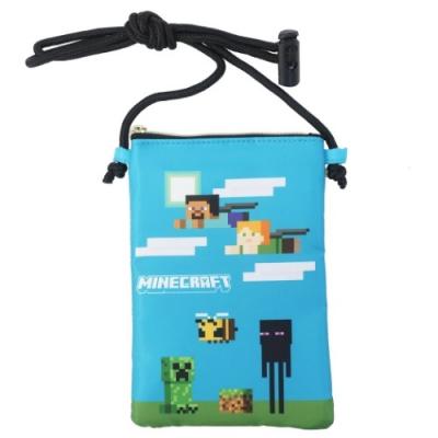 スクエア ポシェット マインクラフト Minecraft 縦型 ネックポーチ マイクラ ブルー プレゼント ゲームキャラクター キャラクターのシネマコレクション 通販 Paypayモール