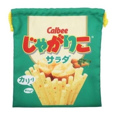 巾着袋 グッズ じゃがりこ きんちゃくポーチ サラダ味 おやつマーケット キャラクター キャラクターのシネマコレクション 通販 Paypayモール