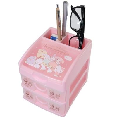 卓上収納 サンリオキャラクターズ 2段チェスト サンリオ ケイ