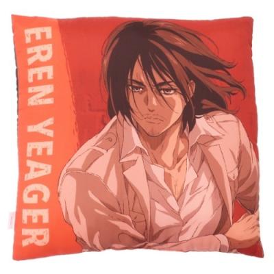 進撃の巨人 アニメキャラクター クッション 45cm スクエア クッション エレン キャラクターのシネマコレクション 通販 Paypayモール