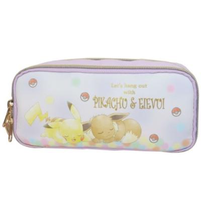 ポケモン 筆箱 多機能 ペンケース ピカチュウ イーブイ おねむり ポケットモンスター マルヨシ ペンポーチ キャラクターのシネマコレクション 通販 Paypayモール