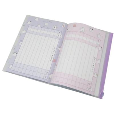 連絡帳 かわいい A5カバー付き れんらくノート ジューシーなオバケ