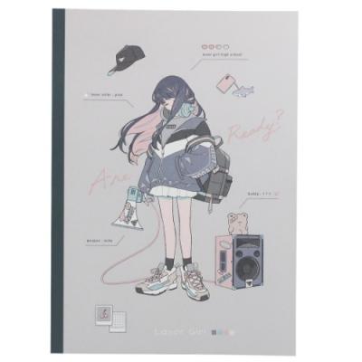 B5 学習 ノート 夜フカシ ルーザーガール 横罫 ノート カミオジャパン 新入学準備 新学期準備 文具 かわいい おしゃれ 女の子 小学生 中学生 高校生 Kmo 0144 雑貨 アートの通販店 ベルコモン 通販 Yahoo ショッピング