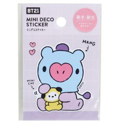 ビッグシール ミニ デコステッカー BT21 MANG LINE FRIENDS カミオジャパン 耐水耐光仕様