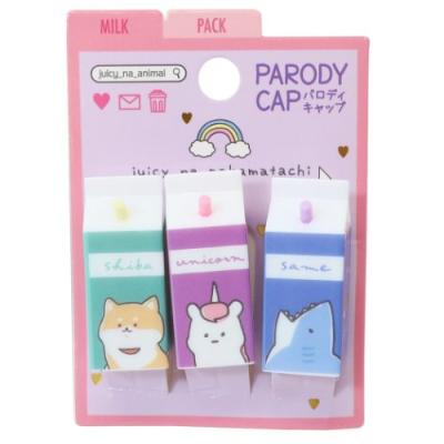ジューシーななかまたち 鉛筆キャップ パロディ えんぴつカバー 3本セット グッズ キャラクターのシネマコレクション 通販 Paypayモール