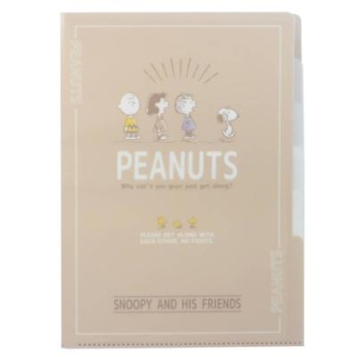 スヌーピー 5インデックス クリアファイル ポケットファイル スタンドブラウン ピーナッツ キャラクター グッズ キャラクターのシネマコレクション 通販 Paypayモール