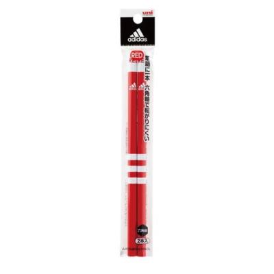 adidas neo 六角軸 赤えんぴつ 2本セット uni 赤鉛筆 アディダス