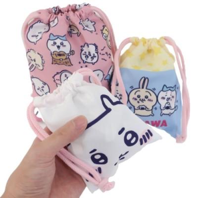 きんちゃくポーチ 3pセット ちいかわ 通販 人気ブランド ナガノ 巾着袋