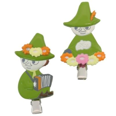 MOOMIN（ムーミン） ヘアクリップ クセがつきにくい 前髪クリップ 2個