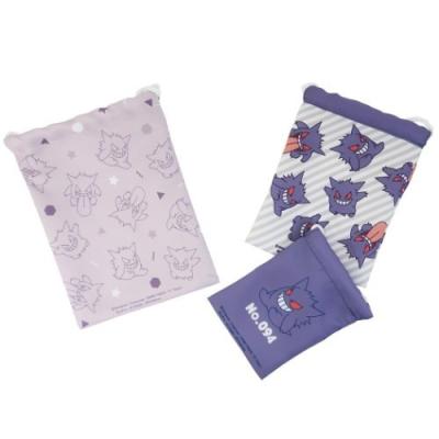 送料0円 ポケモン 巾着袋 きんちゃくポーチ 3pセット ゲンガー ポケットモンスター マリモクラフト プレゼント 正規認証品 新規格