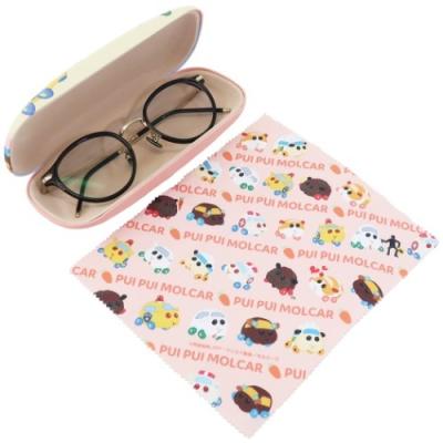 PUIPUIモルカー 眼鏡入れ クロス付き メガネケース モルカーたち PK