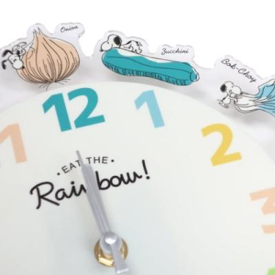 SNOOPY（スヌーピー） アクリル 壁掛け時計 ウォールクロック 野菜