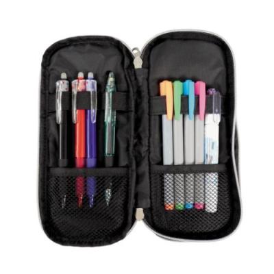 ダブルラウンドジップ ペンケース キュービックス 筆箱 エム