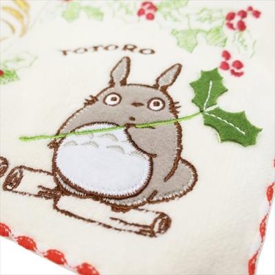 ミニタオル 全面刺繍ハンカチタオル となりのトトロ 花ごよみ 丸眞