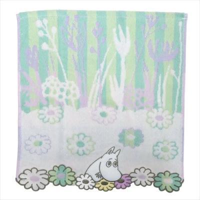 ムーミン ハンドタオル 無撚糸スチームシャーリングウォッシュタオル フォレストグリーティング 北欧 丸眞 34×36cm ギフト雑貨 キャラクター グッズ 通販